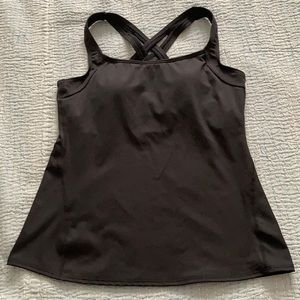 Swim Tankini Top Black